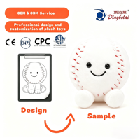 Jouets en peluche personnalisés en forme de ballons de sport, en coton PP, coussins super doux, anti-stress, en maille, pour le voyage – Volleyball, Baseball, Football, Soccer
