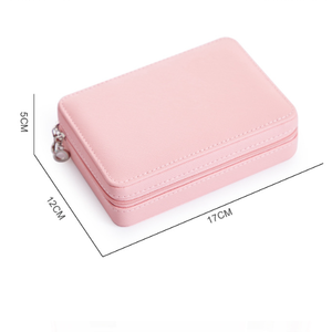 Boîte de Rangement Multifonctionnelle Haut de Gamme en Cuir PU avec Fermeture Éclair pour Bijoux (Bagues, Boucles d'Oreilles, Colliers) – Idéale pour les Voyages – Vente en Gros Fournisseur - Product Image 6