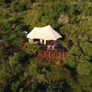 Flexible Layout Steel Tent with Aluminum Casement <strong>Windows</strong> Ideal for Mountain and Lakeside Camps Custom Lodge Glamping Villa Tent - Product Image 2