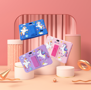 แท็บเล็ตเด็กราคาถูก 7 นิ้ว พร้อมเกมเสริมทักษะสำหรับเด็กอายุ 2-5 ปี ดีไซน์กันกระแทก แท็บเล็ตสำหรับเด็กก่อนวัยเรียน พร้อมตั้งเวลาการใช้งาน - Product Image 1