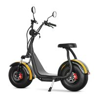 La última bicicleta eléctrica más vendida en Brasil, 1000W Electric Fat Tire Small Harley 60V12AH Batería de plomo-ácido