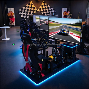Simulateur de course VR de voiture de course F1 à 6 degrés de liberté électrique, karting intérieur/extérieur, expérience de conduite en métal, centre commercial éducatif - Product Image 2