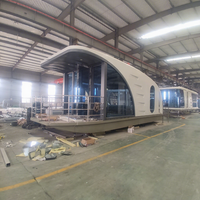 Nouveau design de cabine Luban, hangar à bateaux de loisirs nautiques, bateau-maison de luxe, bateau-maison préfabriquée mobile flottante