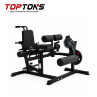 Appareil de musculation professionnel TOPTONS à charge libre pour extensions et flexions des jambes, machine multifonctionnelle pour la musculation des jambes en salle de sport