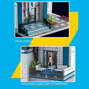 Moule roi 16022 Bibliothèque Moderne Bâtiment 2788 Pièces MOC Briques Électrique avec Pleine Lumière Modèle Ensemble STEM Collectible <span class=keywords><strong>Bloc</strong></span> - Product Image 5