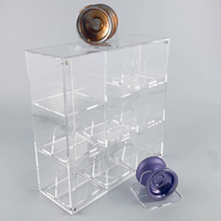 Estante de exhibición multiusos de acrílico personalizado para Yoyo con cubierta magnética