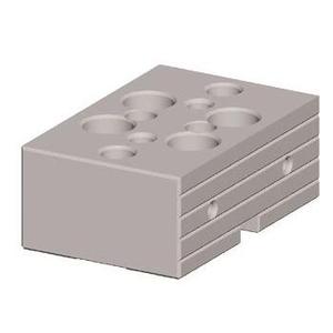 Mâchoire mobile à nervures lisses TTAKE MMTS10010115GLM pour étau modulaire TOP - Product Image 1