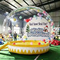 Tente bulle gonflable transparente à LED pour fêtes, publicité artistique, divertissement pour enfants, extérieur – Nouveauté très demandée