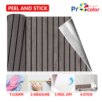 Papier peint décoratif auto-adhésif imperméable en mousse à grain de bois, à motif de grille 3D cannelée, pour appartement et salle de sport, disponible en différentes tailles