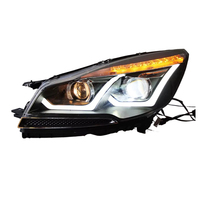 Pour Ford Kuga / Escape 2013-2016 - Mise à niveau des phares LED - Clignotants dynamiques séquentiels + projecteurs bi-laser avec feux de jour (DRL)