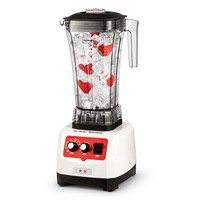 Mixeur Commercial Silencieux à Double Bouton, Extracteur de Jus de Comptoir, Lame en Acier Inoxydable 304, Sans BPA, Pichet 2L, 1600W pour Café et Bar à Jus