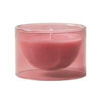 Vente en gros de bougeoirs en verre parfumé personnalisés en borosilicate de haute qualité, pot à bougie en verre vide