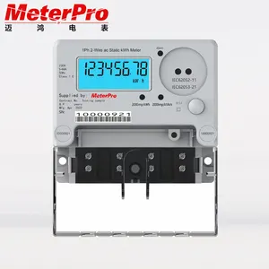 Single phase electricity smart meter with optical port