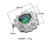 Fabricant en vrac luxe grosse boîte unique fermoir chaîne vis serrure bijoux zircon 925 fermoirs en argent sterling pour collier de perles