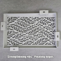 Panneaux de façade métalliques décoratifs modernes en aluminium perforé découpé au laser CNC sur mesure pour projets hospitaliers, hôteliers et centres commerciaux
