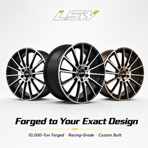 LS8196 5x120 ET35 ล้อฟอร์จขนาด 18 19 20 นิ้ว คุณภาพพรีเมียมประสิทธิภาพสูง สีดำขัดเงา ลายหลายก้าน - Product Image 5
