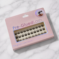 Kit de cils en grappe avec bande courbée, style faux vison, boîte d'emballage vide pour cils en grappe, emballage personnalisé avec logo sur mesure