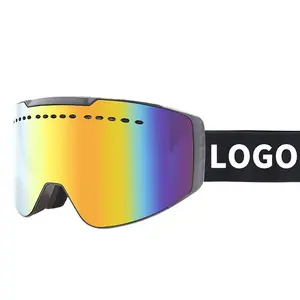 Yijia optische Outdoor-Skibrille Damen Herren mit Schneebrille UV-Schutz Skibrille Anti-Nebel Snowboard Brille Skibrille