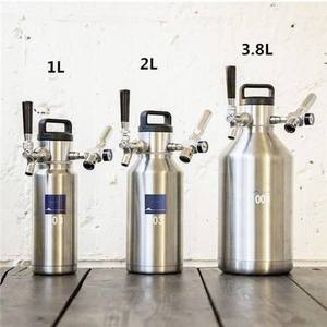 Barril de Acero Inoxidable de Boca Ancha de 2L de Alta Calidad con Grifo para Elaboración Casera de Cerveza - Product Image 5