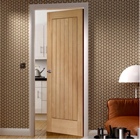 Classical Prefinish Internal Door Oak Mexicano Interior Timber Door with Solid Oak Lippings and White Primer Door Jamb Casing