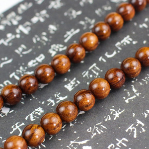 Indonesian Rosewood <b>Bracelet</b> 8mm 108 <b>Beads</b> Ethnic Style Unisex Wooden Beaded <b>Bracelet</b> - Product Image 3