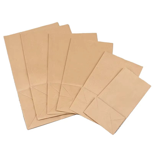 Bolsas de Papel Kraft Marrón para Llevar Comida, Resistentes a <span class=keywords><strong>la</strong></span> Grasa y al Aceite, con Fondo Cuadrado, para Empacar Alimentos - Product Image 4