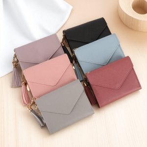 レディース 財布 可愛い 学生 タッセル ペンダント トレンド 女性用 スモール ファッション PUレザー ウォレット コインケース - Product Image 2