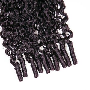 Extensiones de Cabello Humano Remy Afro Rizado Birmano con Micro Anillas Pre-Enlazadas, Ondulado Natural, de Una Sola Capa, 14-28 Pulgadas, 1 Paquete de 50g, Invisible - Product Image 5