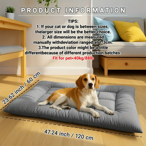 Haustier-Kühlmatte Super Groß Luxuriöses Umweltfreundliches Kühl-Hundesofa Weiche Dicke Polyester-Unterlage Rutschfester Boden Kariert - Product Image 5