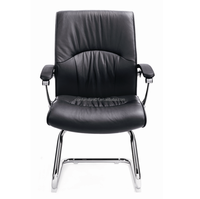 Chaise de réunion en cuir porte-à-faux, chaise de bureau de luxe, pour salle de réunion