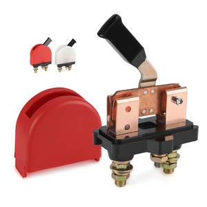 Guillotine <b>Switch</b> 150A 12-36V Copper Automotive <b>Power</b> <b>Switch</b> For Retrofit Upgrade Red And White - Product Image 1