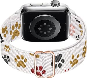 Bliss bands Verstellbares weiches Gummiband Stretchy Nylon <span class=keywords><strong>Loop</strong></span> Bands Kompatibel für Apple Watch 38mm-49mm SE Ultra IWatch - Product Image 3