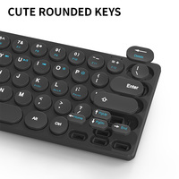 Set Keyboard dan Mouse Nirkabel Mini 2.4G Baru untuk Android Desktop Laptop PC TV Box