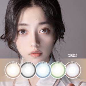 Newlook 화장품에서 아름 다운 한국 디자인 다크 브라운 콘택트 렌즈 천연 녹색 파란색과 회색 색상 안경 - Product Image 5