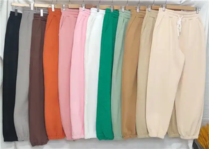 Pantaloni della tuta <span class=keywords><strong>grigi</strong></span> di alta qualità pantaloni della tuta invernali da <span class=keywords><strong>donna</strong></span> pantaloni della tuta a gamba larga - Product Image 3