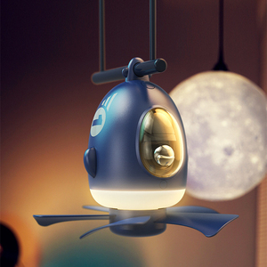 2023 Hot Bán app điều khiển từ xa máy bay Mini FAN USB với ánh sáng ban đêm cắm trại câm LED quạt trần cho nhà ngoài trời - Product Image 3