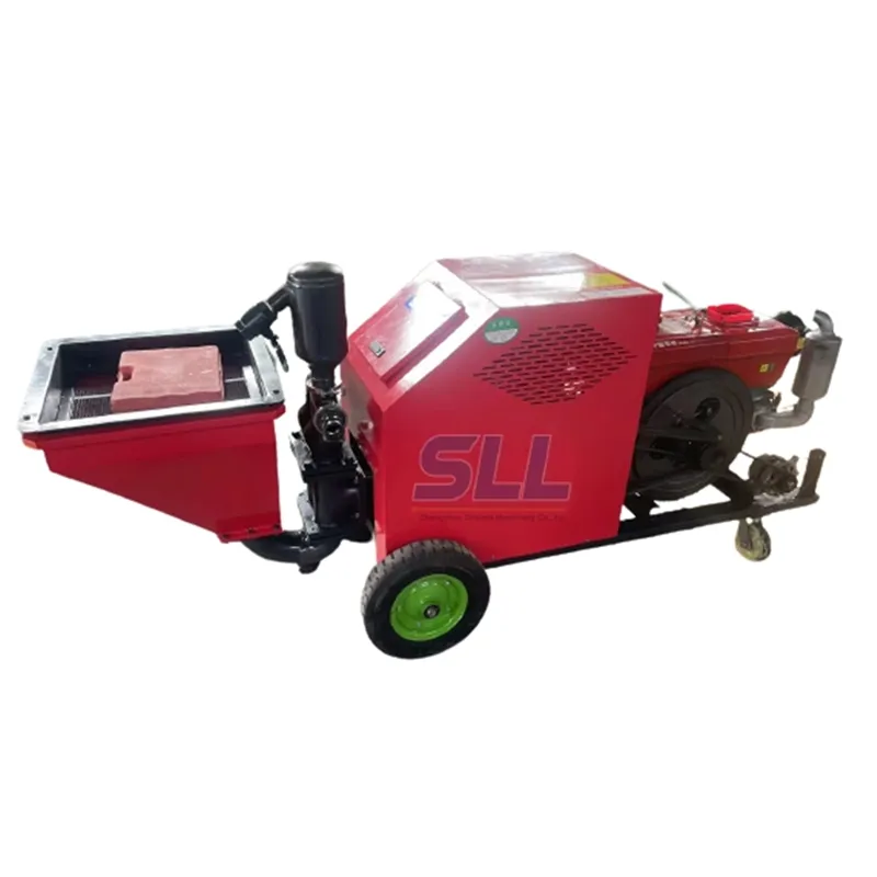 220 Voltage /Diesel Motor Cement Sprayer Machine/Wall Plaster Mortar Paint Spraying Machine