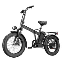 Bicicleta Eléctrica Todoterreno Resistente, 48V 700W, Neumáticos Anchos con Amortiguación, Plegable, para Adultos, con Asistencia al Pedaleo, E029