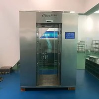 Douche d'air modulaire personnalisée pour salle blanche en acier inoxydable, douche anti-poussière GMP à interverrouillage d'air