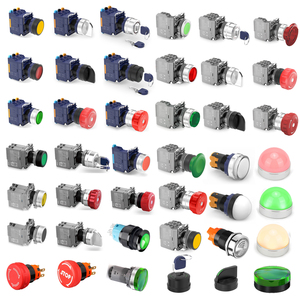 22mm 16 QDN Aluminum ABS Metal Marine Push Button <strong>Switches</strong> Selector <strong>Switch</strong> Waterproof IP53 10A 1NO Emergency Stop Start Function - Product Image 3