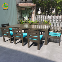 Ensemble de salle à manger pour hôtel Mobilier de jardin Table et chaises de jardin Tables à manger d'extérieur Table en aluminium Camping