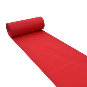 Alfombra de Poliéster 100% Ecológica, Lisa, para Exteriores, Tipo <span class=keywords><strong>Conserje</strong></span>, en Rollo, Roja y Blanca, para Eventos - Product Image 3