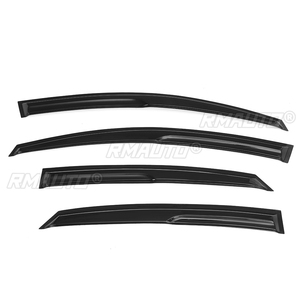 Black Car Side Window Wind <b>Deflectors</b> Window Visors Sun <b>Rain</b> Guard Vent <b>Deflectors</b> Cover For Kia Rio 4 Sedan 2017-2020 - Product Image 3