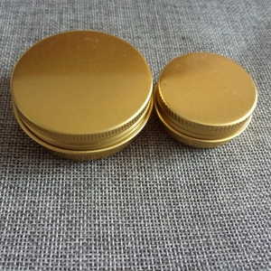 Pot en Aluminium doré de 1oz, 30ml, 1oz, petits boîtes rondes en étain et métal, haute qualité, livraison gratuite - Product Image 1