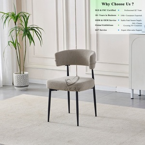 Silla de Comedor OKAY, Versátil, Estilo Club, Especializada para Estudio, Moderna, Minimalista, Tapizada en Terciopelo - Product Image 1