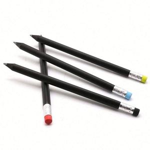 Lápiz Estándar para Niños Hb Jumbo de Madera Negra con Borrador de Color, Papelería para Escritura, Directo de Fábrica - Product Image 1