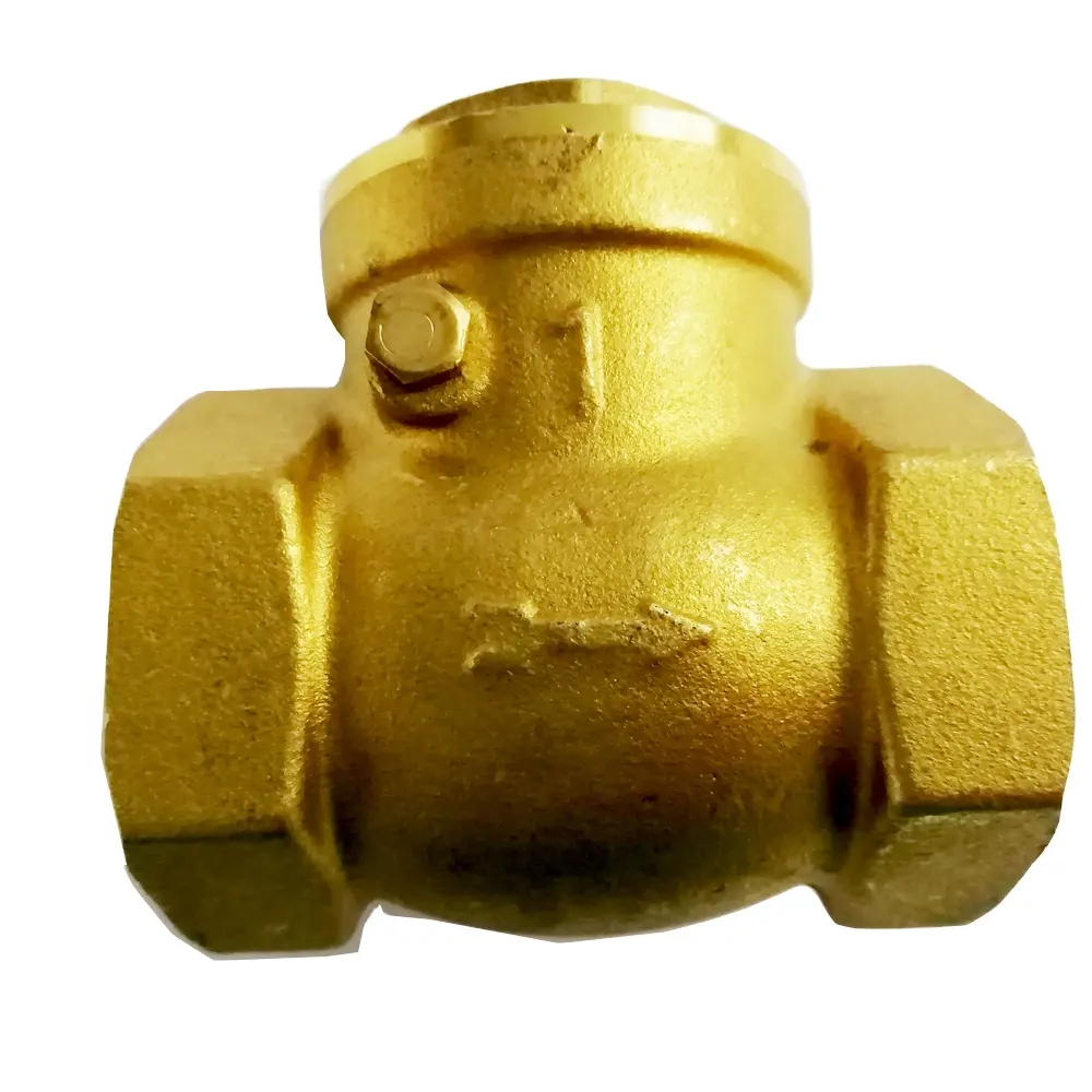 TKFM Thread pn16 dn20 brass bronze swing brass check valve for copper pipes fittings