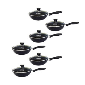 Venta al por mayor precio barato personalizado antiadherente sartén hogar cocina sartén ollas y sartenes de aluminio de Bangladesh - Product Image 6