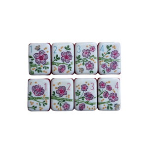 Mahjong portable en cristal de style américain, design à sept couches de blocs de couleur orange, style européen et américain transfrontalier - Product Image 5