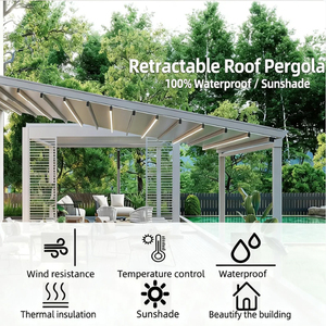 <span class=keywords><strong>Toldo</strong></span> Retráctil de Aluminio de Alta Calidad ANCSEM con Drenaje Oculto, Motor Silencioso y Embalaje en Caja de Madera para Patio, Jardín y Exteriores - Product Image 1